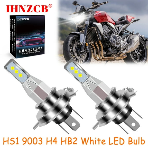 IHNZCB for Honda CB1000R 2011-2016 for Honda CB1100 2013-2014 2X HS1 9003 H4 HB2 LED Headlights Bulb 55W White LXB,Motorcycle Light,Y15