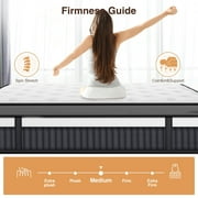 14 Inch Queen Mattress in a Box, Cooling Gel Memory Foam with Pocket Springs, Medium Firm Bed for Cool Sleep & Pressure Relief, Motion Isolation, CertiPUR-US Certified