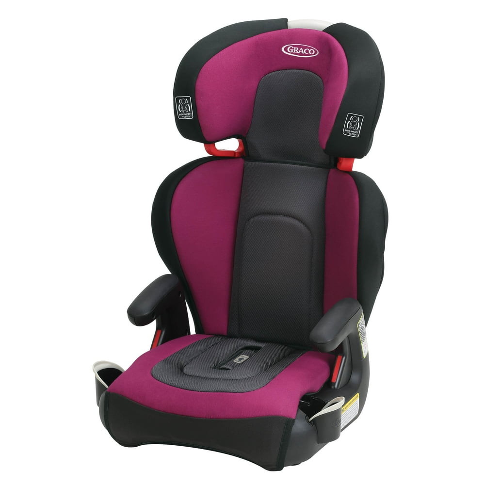 Graco TurboBooster TakeAlong High Back Booster Car Seat, Krista Fuschia