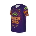 thumbnail image 6 of Fotbe Mardi Gras2 Baseball Jersey Shirt for Men and Women, Casual Short Sleeves Button Down T-Shirt-XX-Large, 6 of 9