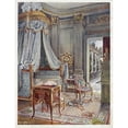 thumbnail image 2 of Edwin Foley 12x14 Black Ornate Wood Framed Double Matted Museum Art Print Titled: Carved and Gilt Draped Domed Bed (Lit a Couronne), Style Louis XVI (1910 - 1911), 2 of 5