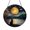 Acrylic 3.5 Inch, variant on Moonlight Cat Glass Suncatcher Window Decor, Stained Glass Effect Night Lake Mountain Scene Art, Mystical Home Accent
