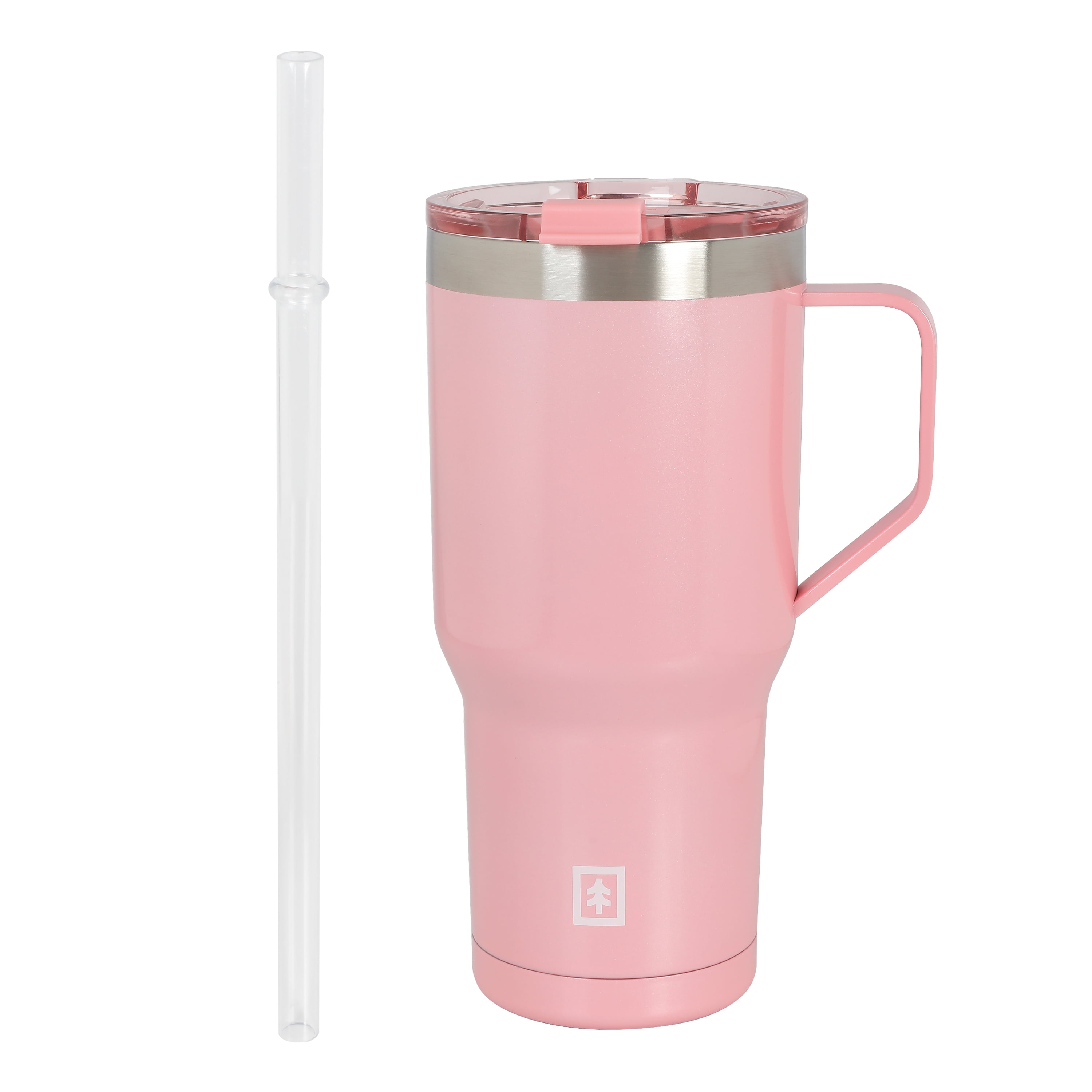 Swiss Tech 30 oz Pink Insulated Tumbler with Leakproof Lid