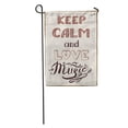 thumbnail image 1 of LADDKE Cool Keep Calm and Love Music Drawing Hand Beat Black Garden Flag Decorative Flag House Banner 28x40 inch, 1 of 2