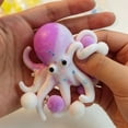 thumbnail image 2 of STPToys Octopus Shaped Stress Relief Gadget, Glitter Soft Slow Rebound Sensory Hand Squeezable Octopus Figurines, Classroom Rewards and Daily Reward Supplies - Purple, 2 of 6