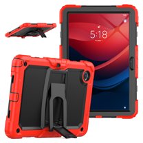 XYX For Lenovo Tab M11/K11 LTE 2024 Case 11 inch, 3in1 Heavy Duty Shockproof Tablet Case with Stand, Shoulder Strap (TB330FU/TB330XU/TB331FC), Red