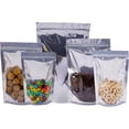 thumbnail image 6 of 100 Pack Mylar Bags for Food Storage Resealable Aluminum Foil Clear Stand Up Pouch with Front Window 3.94×5.91 Inch Reusable Zipper Lock Food Packaging Heat Seal Bags for Small Business and Home, 6 of 17