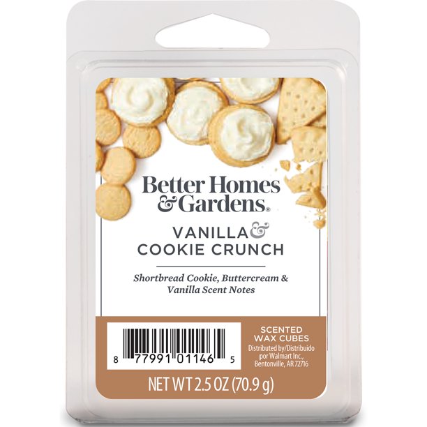 Vanilla Cookie Crunch Scented Wax Melts, Better Homes & Gardens, 2.5 oz