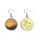 thumbnail image 1 of Luz naranja oscuro cielo nubes Pendiente Sol Flor Pendiente Joyas Moda Unbranded M, 1 of 3