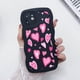 thumbnail image 3 of Funda de teléfono con borde curvo ondulado y corazón de amor para iPhone 15 Pro Max, funda para iPhone 11, 12, 13, 16, 14 Pro Max, X, XS, XR, 7, 8 Plus, SE 2020, 3 of 5