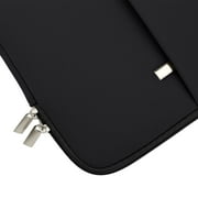 LLAYOO 11-11.6 Inch Laptop Sleeve Case Soft Carrying Computer Bag Cover with Front Pocket & Accessories Pouch,Compatible with 11.6 MacBook Air for 11 Notebook Tablet Ultrabook Chromebook(Black)