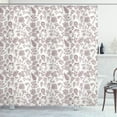 thumbnail image 1 of Ambesonne Playroom Shower Curtain, Natural, 69"Wx70"L, Dark Brown White, 1 of 3