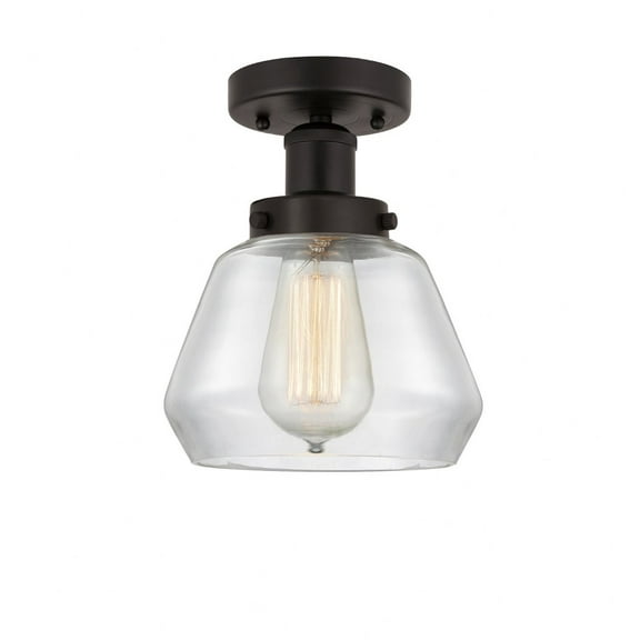 Innovations Lighting - Fulton - 1 Light Semi-Flush Mount In Industrial