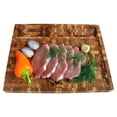 thumbnail image 2 of EcoDecors 24" x 18" FSC Teak End Grain Cutting Board with Groove  Handles, 2 of 7