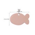 thumbnail image 4 of 2pcs Creative Fish Shaped Dog ID Tags Stainless Steel Pet Dog Tags for Outdoor, 4 of 8