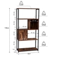 thumbnail image 3 of Estantería Multifuncional con Compartimentos y Puerta | Librero Organizador con Estructura Metálica | Estilo Industrial, 3 of 8