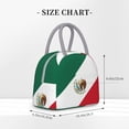 thumbnail image 6 of Lunch Tote Bag Flag-Of-Mexico Trendy Lightweight Reusable Stylish Bento Box for Adult Light Grey, 6 of 7