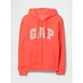 thumbnail image 3 of Sudadera con capucha GAP Heritage Logo con cremallera completa color naranja sangre M, 3 of 3