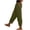 Army Green, variant on Cotton Linen Pants Lounge Trousers Loose Pants Daily Slacks gauze pants Barrel Pants Pants with Pockets Lightweight Pants Casual Simple Nine Point Pants High Waist Navy XL