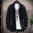 thumbnail image 5 of Suéter de hombre, cárdigan, abrigo de invierno, más suéter de terciopelo, suéter de abrigo, abrigo de otoño, marea, 5 of 5