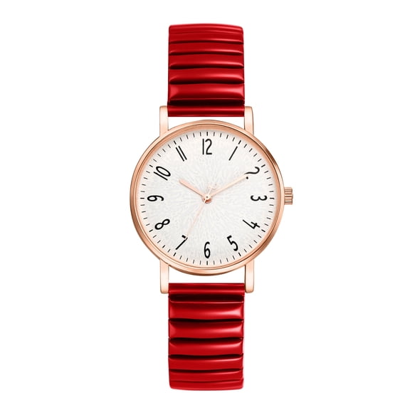 Avaner Women's Elastic Strap Watches: Large Face Arabic Numerals Analog Quartz Wrist Watches for Women Easy Reader Stretch Band Waterproof Ladies Wratch