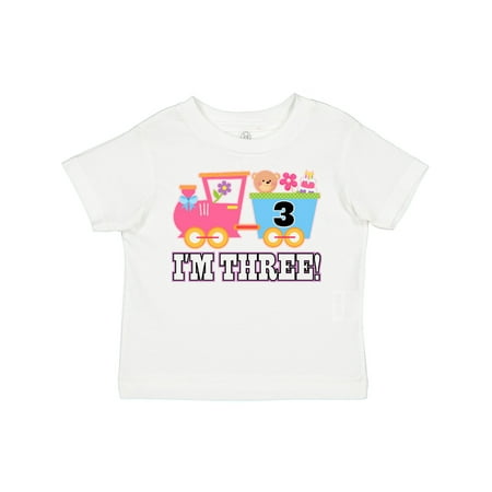

Inktastic 3rd Birthday Party Girls Train Gift Toddler Toddler Girl T-Shirt