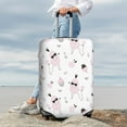 thumbnail image 7 of Disketp Cute Poodle Dog Elastic Travel Luggage Cover Travel Suitcase Protective Cover For Trunk Case Apply To 18''-32'' Suitcase Cover-X-Large, 7 of 7