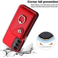 thumbnail image 4 of Case for Samsung Galaxy A15 5G Case Wallet with Card Holder Magnetic Clasp Flip Folio with Ring Stand Sturdy Dual Layer Shockproof Leather Case Cover for Samsung Galaxy A15 5G Red YBK, 4 of 11