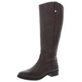 thumbnail image 1 of INC Womens Fawne Wide Calf Leather Riding Boots Brown 10 Medium (B,M), 1 of 2