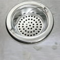 thumbnail image 1 of Fiudx Filtro de Fregadero, Protector de Desagüe de Acero Inoxidable, Evita La Obstrucción de Cabello y Residuos, Diseño Fácil de Limpiar, Uso En Baño y Cocina, Portátil y Compacto, Tamaño 11 X 2,8 X, 1 of 3