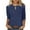 Navy, variant on Antinious Going Out Tops for Women Solid Crew Neck 3/4 Sleeve Casual Shirts, Sweatshirt for Women,Tops for Women Trendy,Blue,XXL