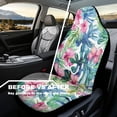 thumbnail image 3 of Uorisanigo Tropical Flower Car Seat Covers for Women Waterproof Front Seat Covers Auto Interior Accessories 2 Pcs Set Easy to Install Universal Fit Most Cars,SUV, Trucks, 3 of 7
