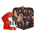 thumbnail image 6 of TSOVTHRID Rooster Chicken Daisy Floral Print Mixer Cover Multipurpose Dust Cover Waterproof Polyester Coffee Maker Cover for 4.5-5 Quart Stand Mixer with Top Handle and 2 Pockets,S, 6 of 7