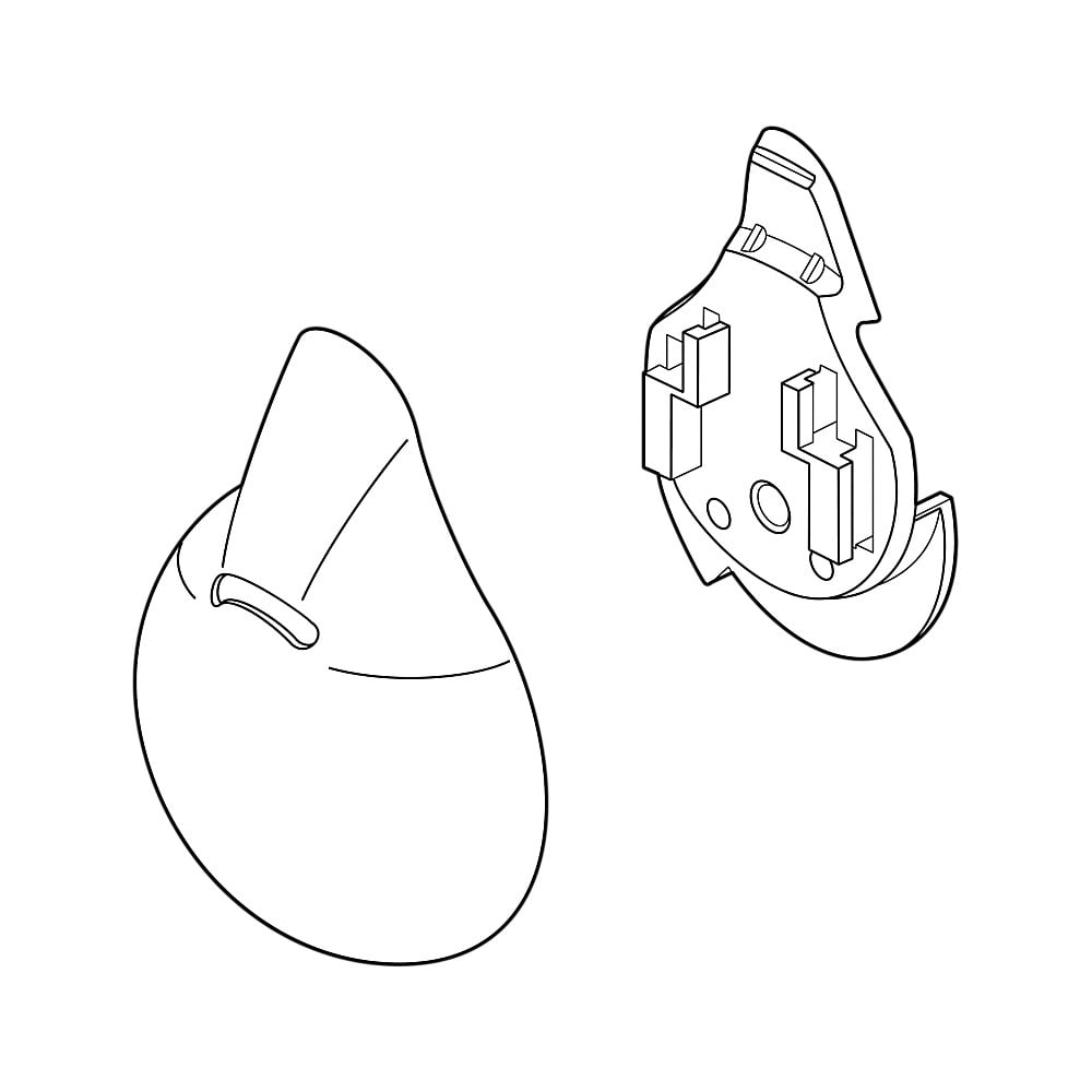 Delta Temperature Knob & Cover Jetted Shower