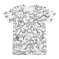 thumbnail image 5 of Kids Toddler Boys Casual Outfit Sets Summer Diy Easter Bunny Print Crew Neck Short Sleeve Shirt Tops With Shorts Two Piece Streetwear,White,7-8 Years, 5 of 7