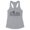 Heather Grey, variant on Skyline Albuquerque Tank Top Fitted Racerback Women's Large White