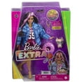 thumbnail image 7 of Barbie Extra Fashion Doll with Pink-Streaked Crimped Hair in Jersey Dress with Accessories & Pet, 7 of 7