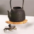 thumbnail image 3 of GUOOL Chinese Handmade Tea Pet Bronze LifeLike Crawl Tea Ceremony Decoration Green, 3 of 9