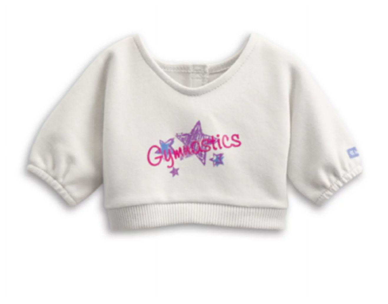 American Girl 2 in 1 Gymnastics Practice Outfit for 18" Dolls, Pink/Blue/Silver, Doll Clothing