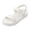 White, variant on Beach Sandals for Women Open Toe Adjustable Straps Solid Platform Athletic Shoes Quick Drying Water Pool Casual Footwear Hot Pink Size 8.5