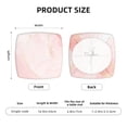 thumbnail image 5 of Honeii Pink Marble Print Square Cushion Cover with Elastic Band & Ties,Sofa Cushion Covers,Furniture Protector for Living Room,Washable Sofa Seat Slipcover-Six Piece, 5 of 7