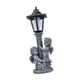 thumbnail image 4 of Estatua de ángel con Energía Solar, Regalo Decorativo, Hermosa Artesanía, Escultura de Resina Gris para Césped, Jardín, Patio Exterior., 4 of 9