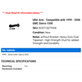 thumbnail image 2 of Idler Arm - Compatible with 1999 - 2006 GMC Sierra 1500 2000 2001 2002 2003 2004 2005, 2 of 2