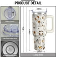 thumbnail image 4 of 40 oz Halloween Ghost Tumbler with Handle Lid and Straw - Stainless Steel Insulated Spooky Halloween Ghost Cup Water Bottle Travel Mug Gifts for Women Adults, 4 of 6