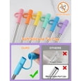 thumbnail image 4 of NiHome 6PCS Reusable Anti-Wrinkle Straw Set Fit for Stanley Tumblers, 3 Lengths Stainless Steel Drinking Straws with Silicone Tips Fit for 14oz 20oz 30oz 40oz, Protective Caps & Brushes (6 Colors), 4 of 8
