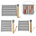 thumbnail image 6 of RichLink Hot Dog Rack Removable Stainless Steel Grill Sausage Rack Rolling Hot Dog Grill,B, 6 of 10