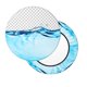 thumbnail image 2 of Disketp Crystal Clear Water Splash Funda Redonda para Taburete, Funda de Cojín para Silla de Bar Suave y Elástica-12 inch, 2 of 7
