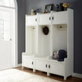 thumbnail image 7 of Fremont 3 Pc Entryway Kit - Three Towers In Distressed White, 7 of 7
