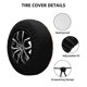 thumbnail image 2 of Fotbe Colorful Hawaii Palms Funda de Llanta de Repuesto con Estampado, Engrosada, Ajuste Universal para Jeep, Remolque, RV, SUV, Camión-17 inch, 2 of 6