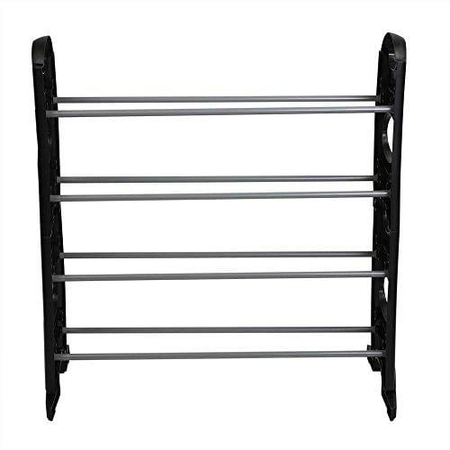 Dropship YSSOA 4-Tier Stackable Shoe Rack, 12-Pairs Sturdy Shoe Shelf  Storage , Black Shoe Tower For Bedroom, Entryway, Hallway, And Closet to  Sell Online at a Lower Price